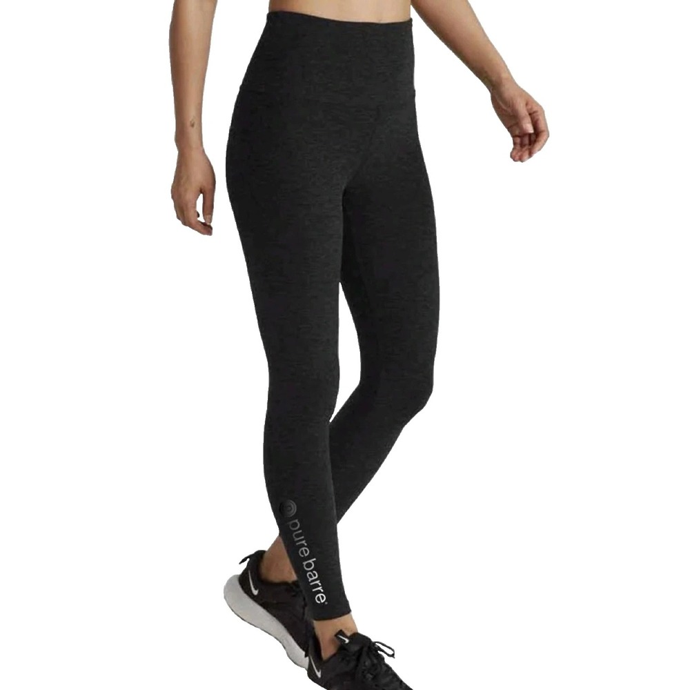 NWT Beyond Yoga x Pure Barre High Waisted Midi Leggings Grey Women's Size Medium